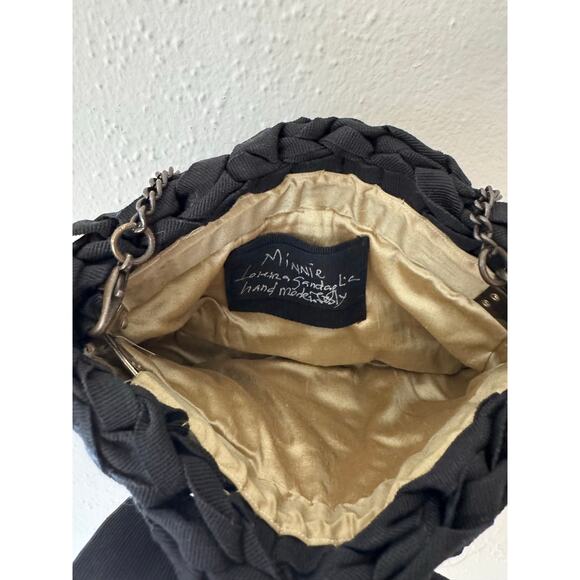 Rare Lorenza Gandaglia Sequin and Wool Clutch Purse Handmade In Italy - Picture 6 of 9